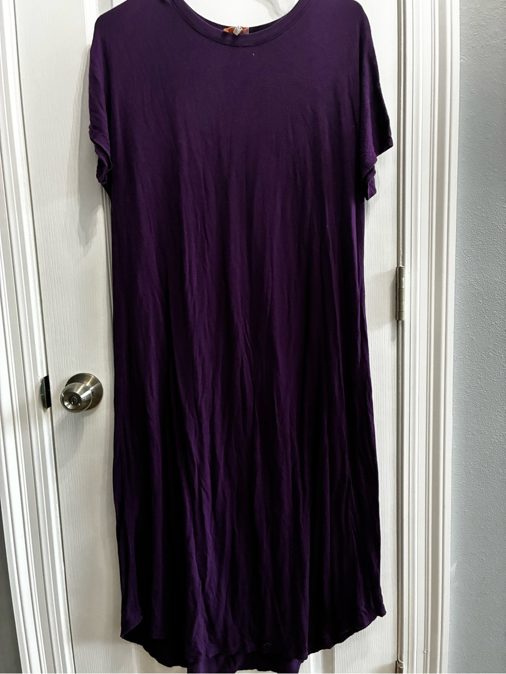 Purple flowy beach dress